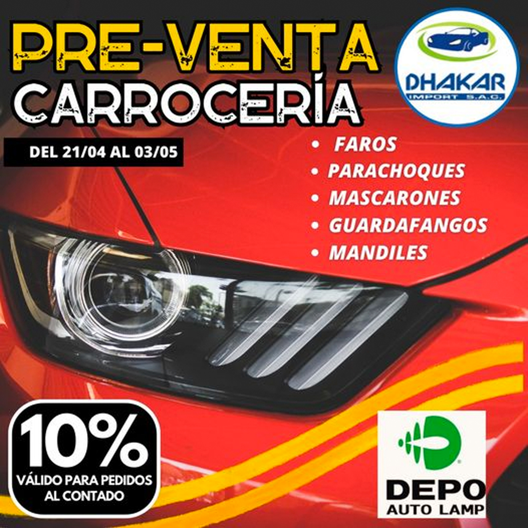 Promoción preventa carrocería